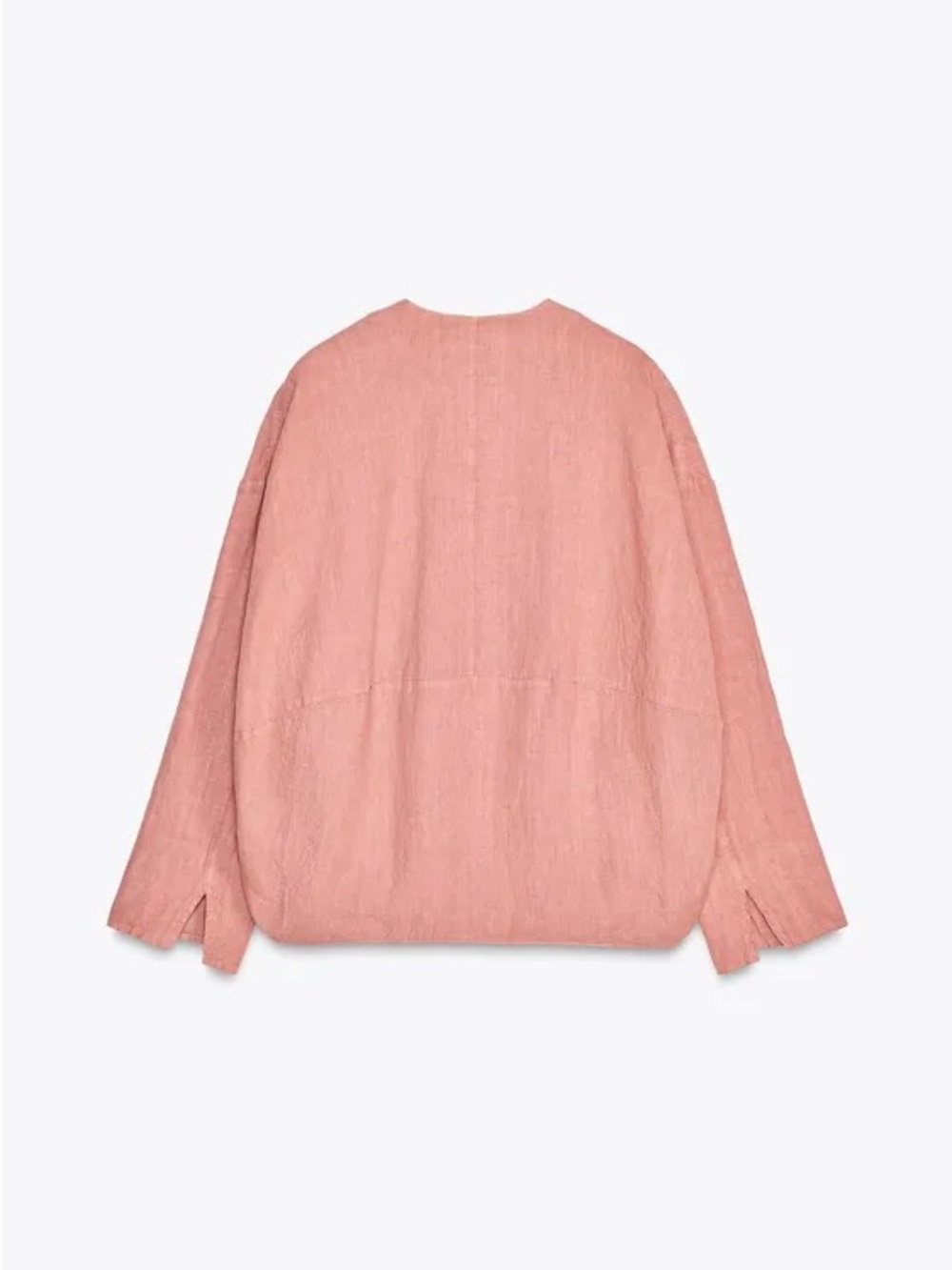 Women’s Lightweight Dust Pink Oversided Bomber - Picture 4 of 15